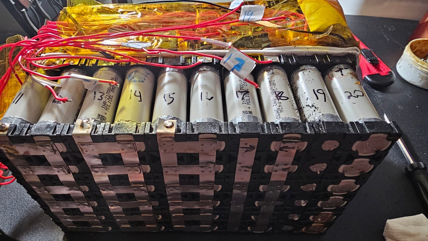 Customer photo review of Molicel P42A 21700 4200mAh 45A Battery