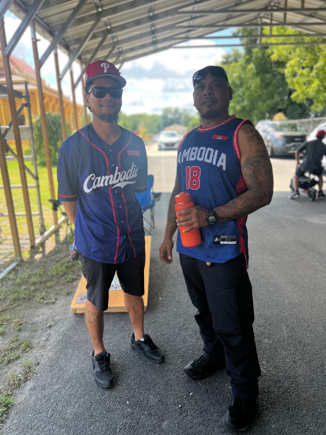 Customer photo review of Cambodia Heritage Custom Baseball Jersey