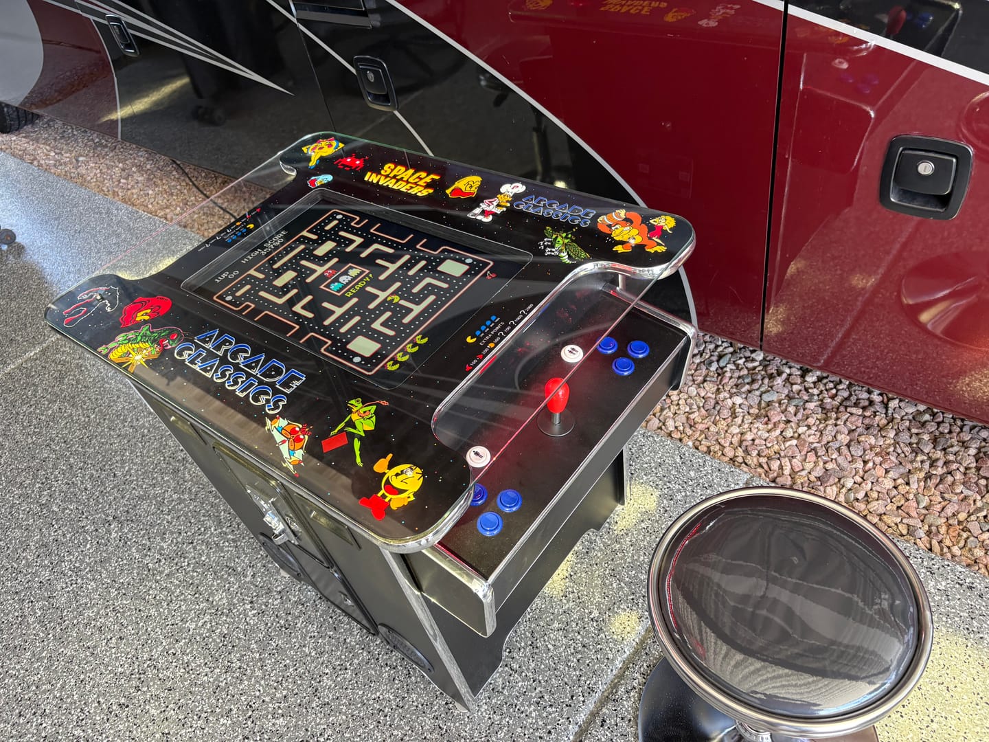 Customer photo review of Commercial Grade 60 games in 1 Arcade Commercial Cocktail Table Machine Retro Multi-cade LED