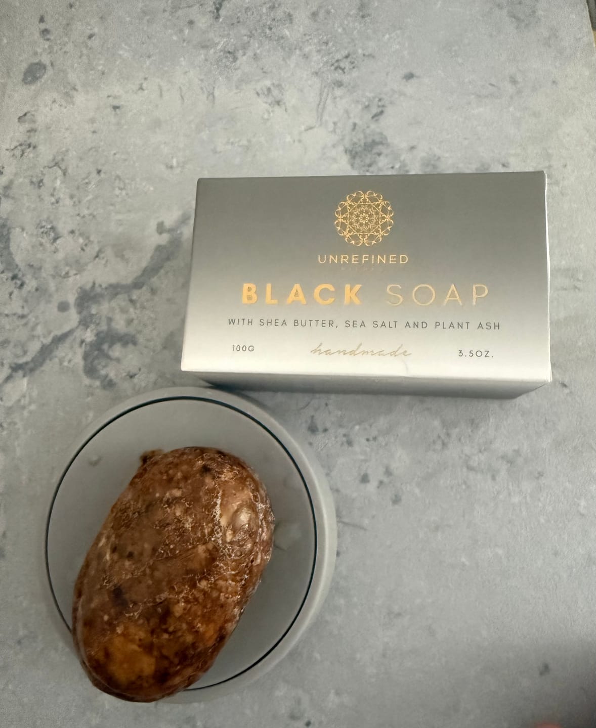 Customer photo review of BLACK SOAP - afrikanische schwarze Seife