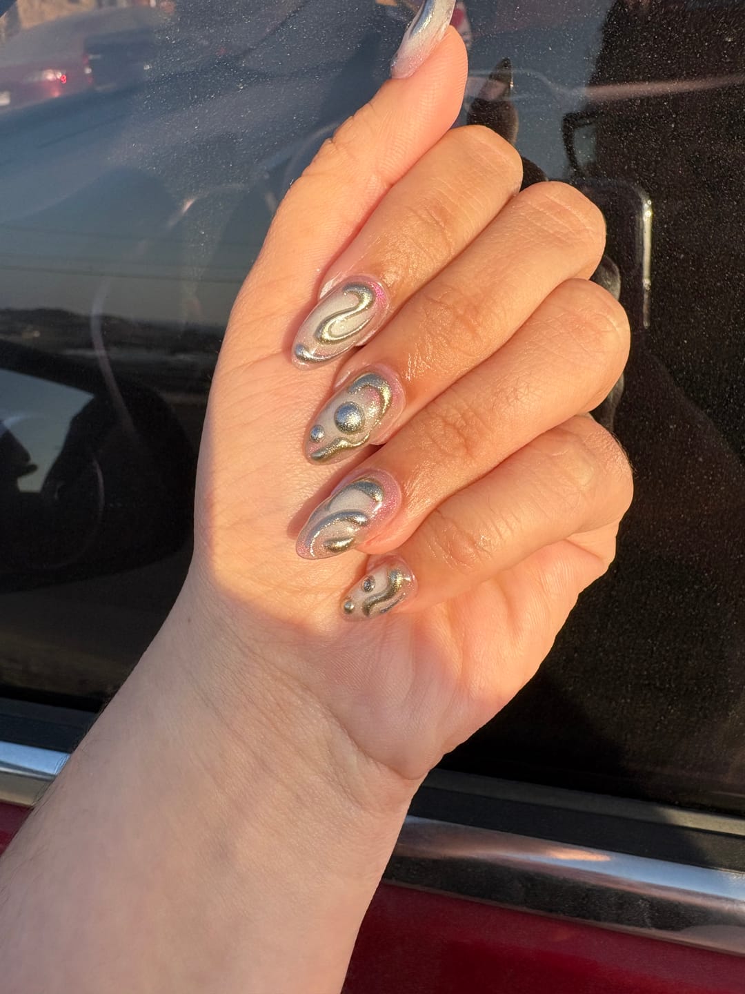 Customer photo review of Gel-X® Tips Natural Almendra Medio (280und)
