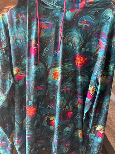 Customer photo review of Disney "Headless Havoc" – Performance Hoodie