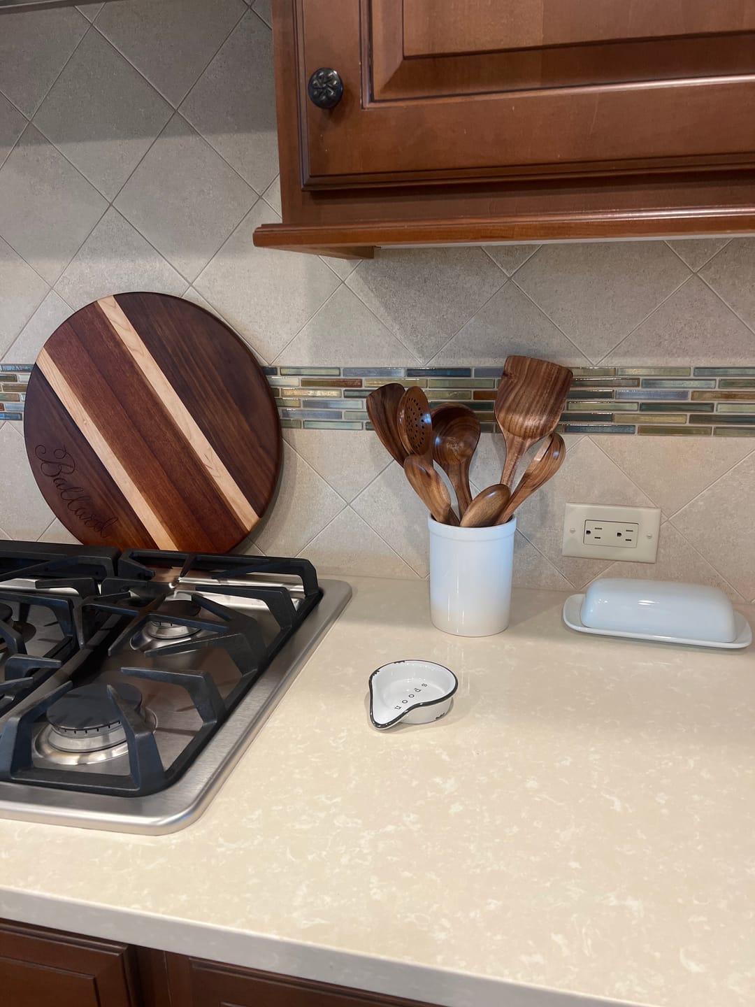 Customer photo review of Teak Wooden Utensil Set