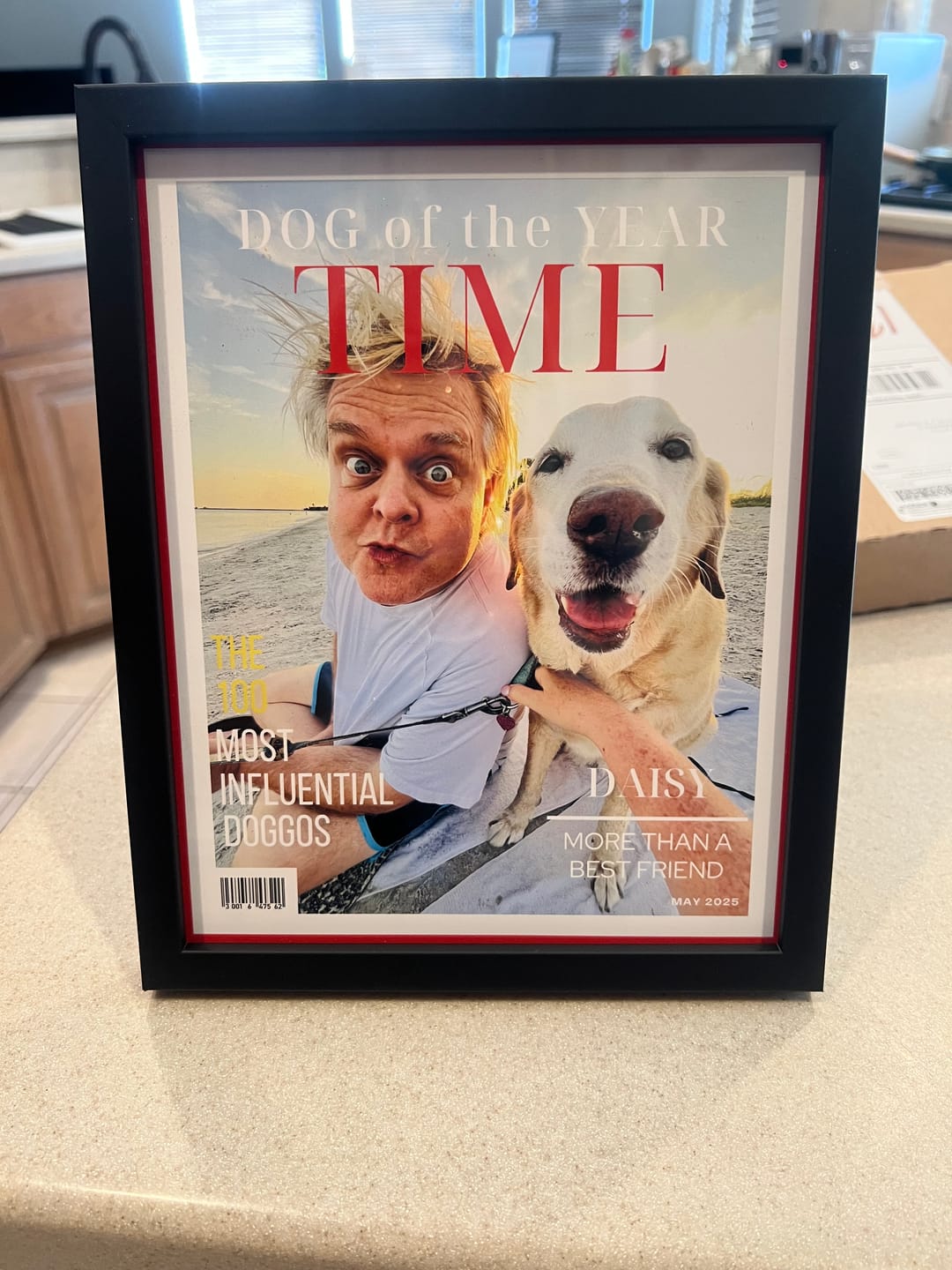 Customer photo review of Pet Portrait Magazine Cover
