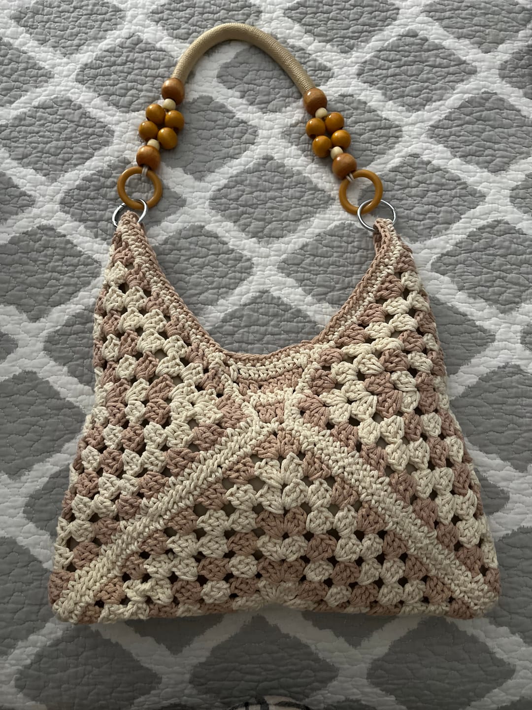 Customer photo review of CrochetPark™ Sunny Holiday shoulder bag crochet kit