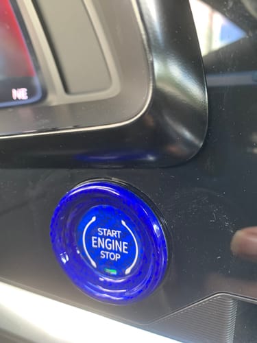 Customer photo review of C8 2020+ Chevy Corvette Start Stop Button Carbon Fiber Surround Trim Cover