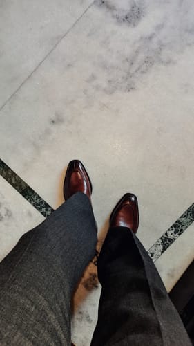 Customer photo review of Split-Toe Derby - Brown