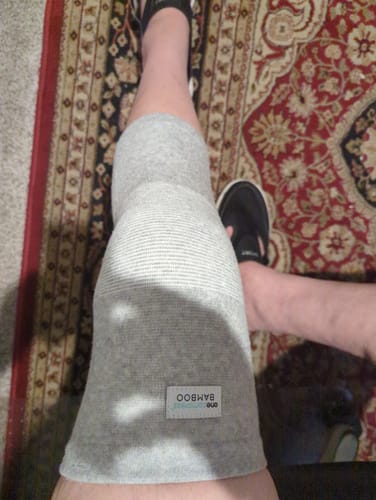 Customer photo review of Premium Bamboo Knee Sleeve (Single)
