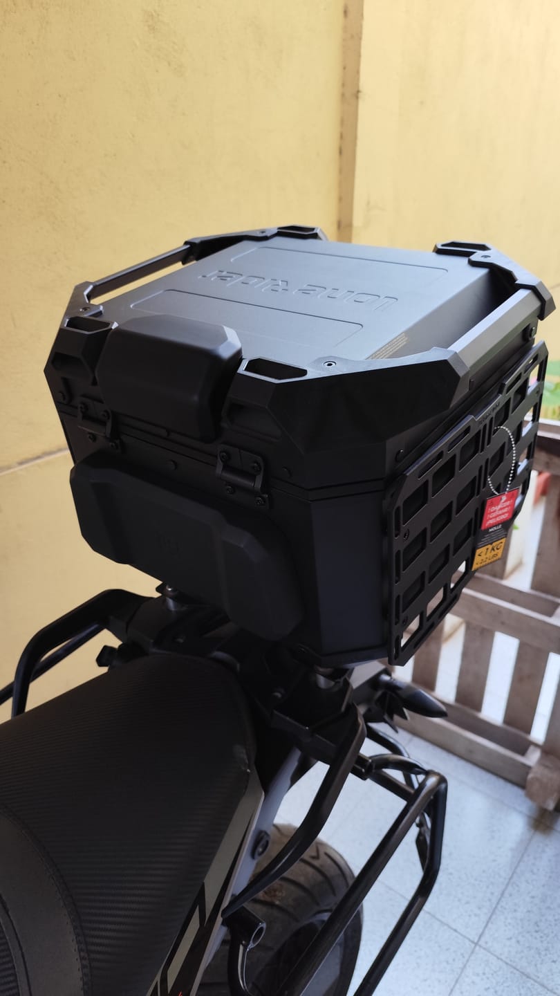 Customer photo review of MotoCase – The Ultimate Top Case