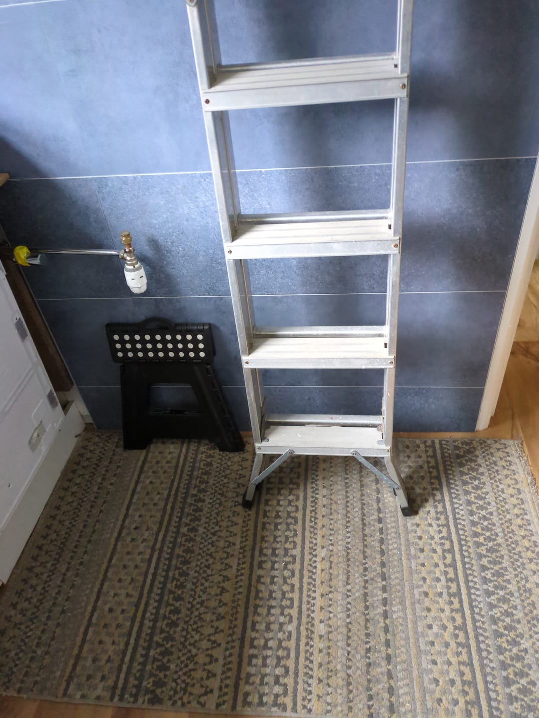 Customer photo review of 10mm Roman Blue Matt Shower Panel 1M x 2.4M
