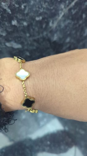 Customer photo review of Celine Clover Bracelet