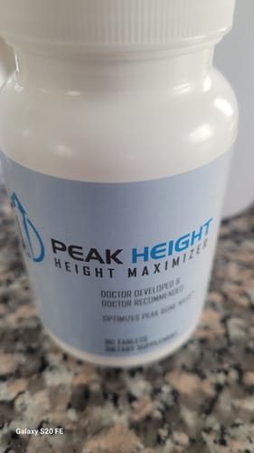 Customer photo review of Peak Height Growth Supplement #1 Grow Taller Height Pill