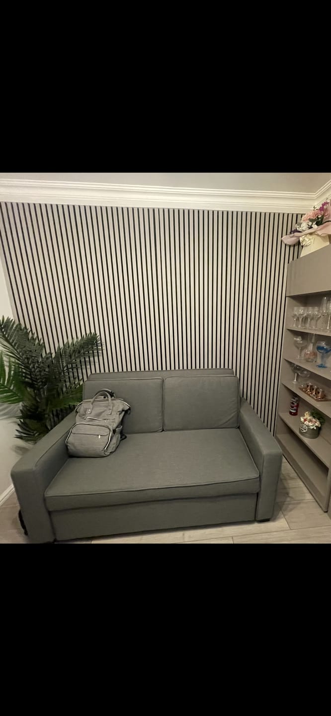 Customer photo review of Acoustic Slat Wall Panel - Grey Oak