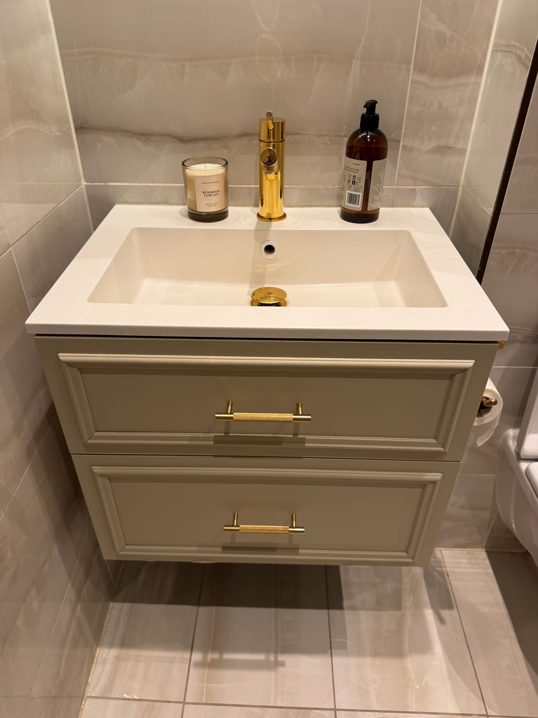 Customer photo review of Stockholm håndtak, gull