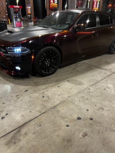 Customer photo review of Sunshine Rainbow Drift Black Red Vinyl Wrap