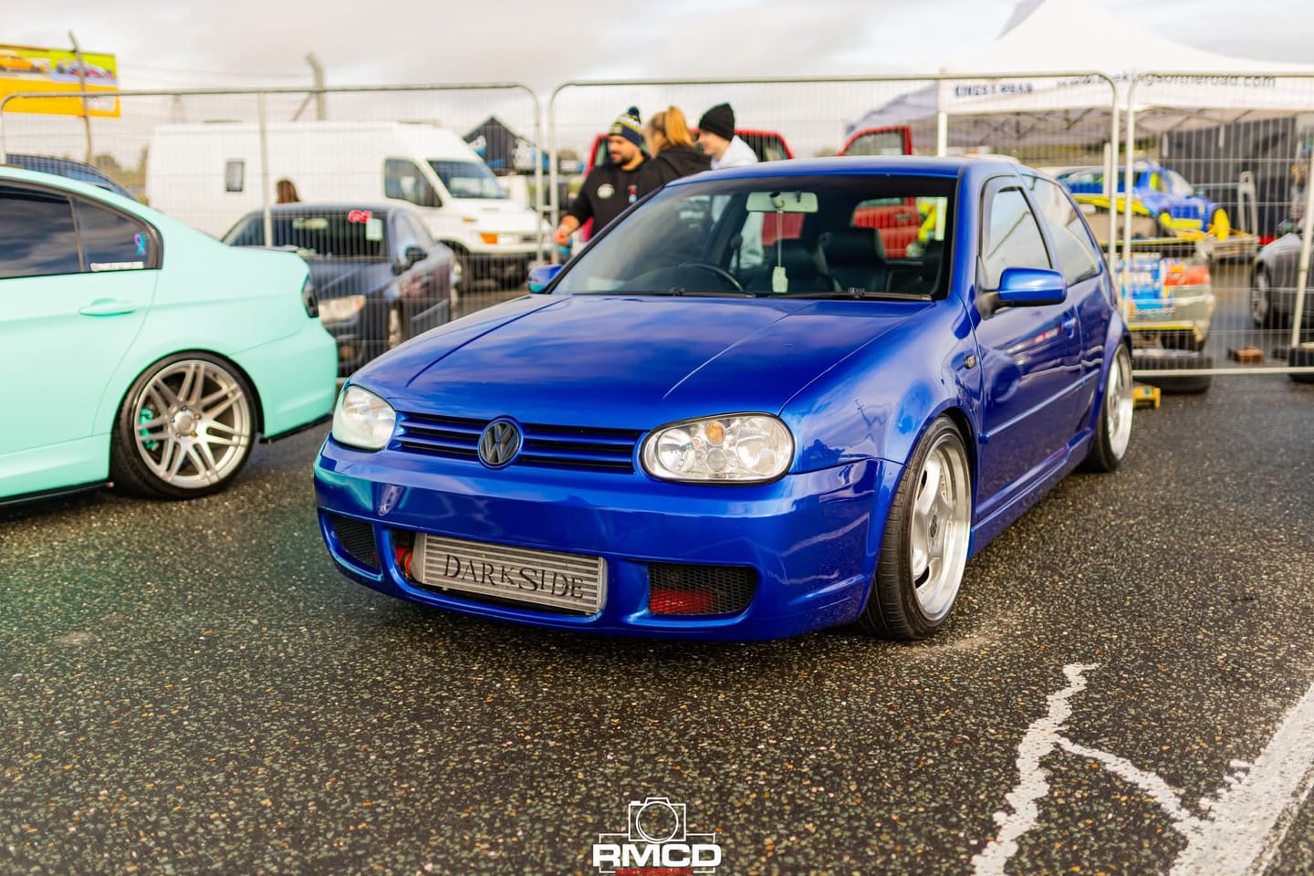 Customer photo review of Glossy Metallic Pearl Blue Vinyl Wrap