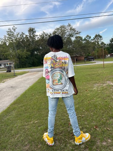 Customer photo review of Triple Seven Weekend Getaway Tee White
