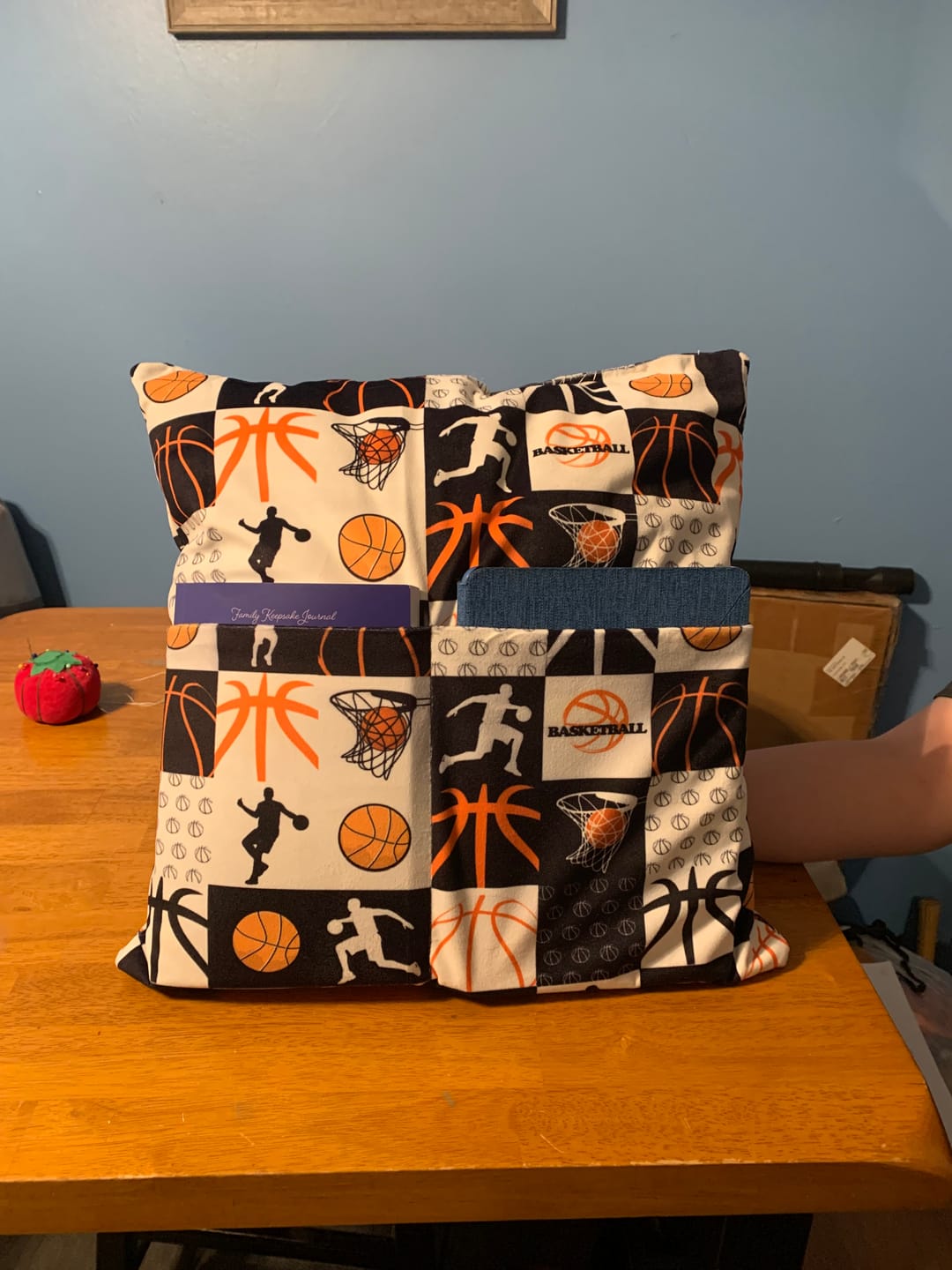 Customer photo review of Reading Pillow / Pocket Book Pillow Sewing Pattern in Two Sizes | Digital PDF Pattern