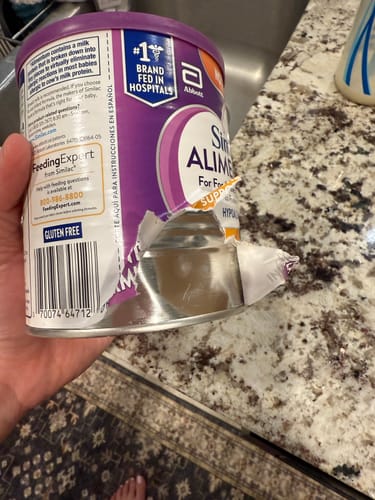 Customer photo review of Similac Alimentum Hypoallergenic (6-12.1 oz) Case of 6