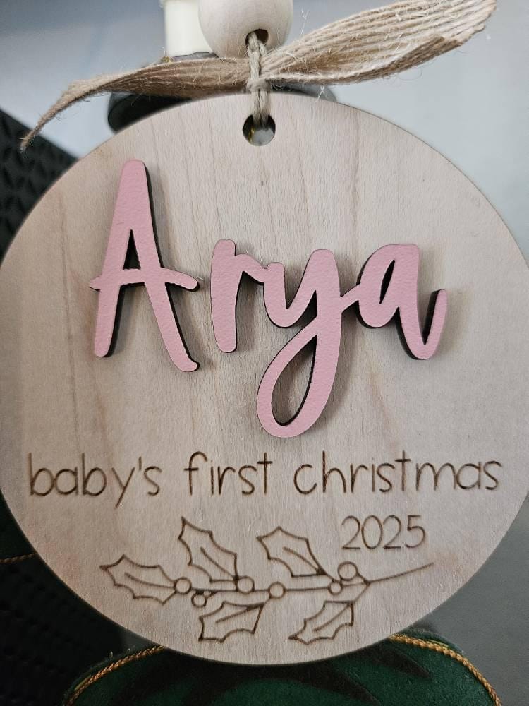 Customer photo review of Baby's First Christmas Ornament 2025