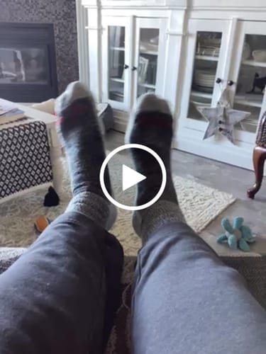 Customer video review of J.B. Field's "Hiker GX" 74% Merino Wool Hiking Crew Sock
