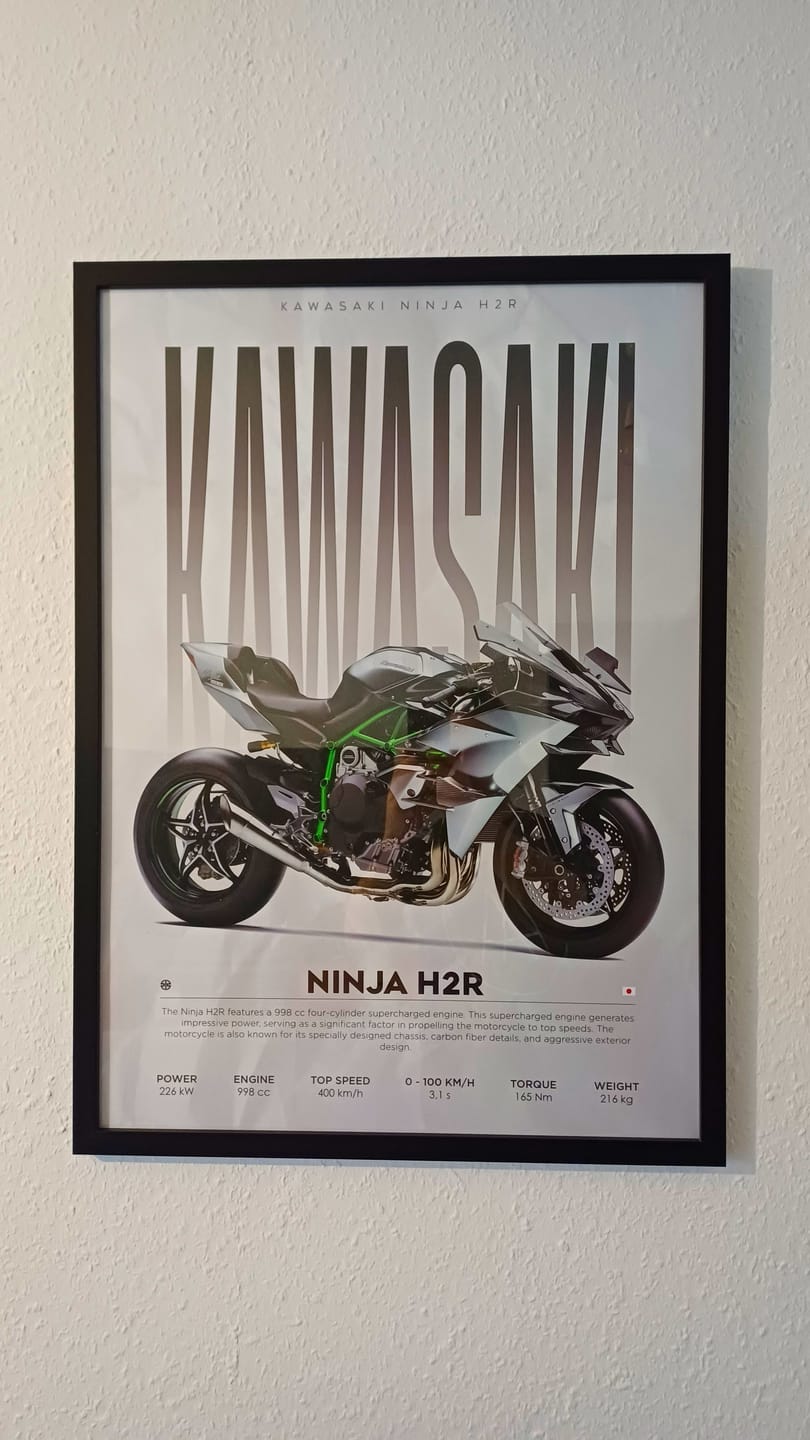 Customer photo review of Ninja H2R - Kawasaki - Poster