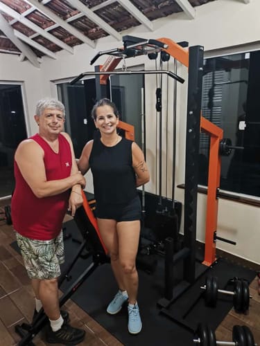 Customer photo review of Kit 07 Estação De Musculação Mega Rack Full