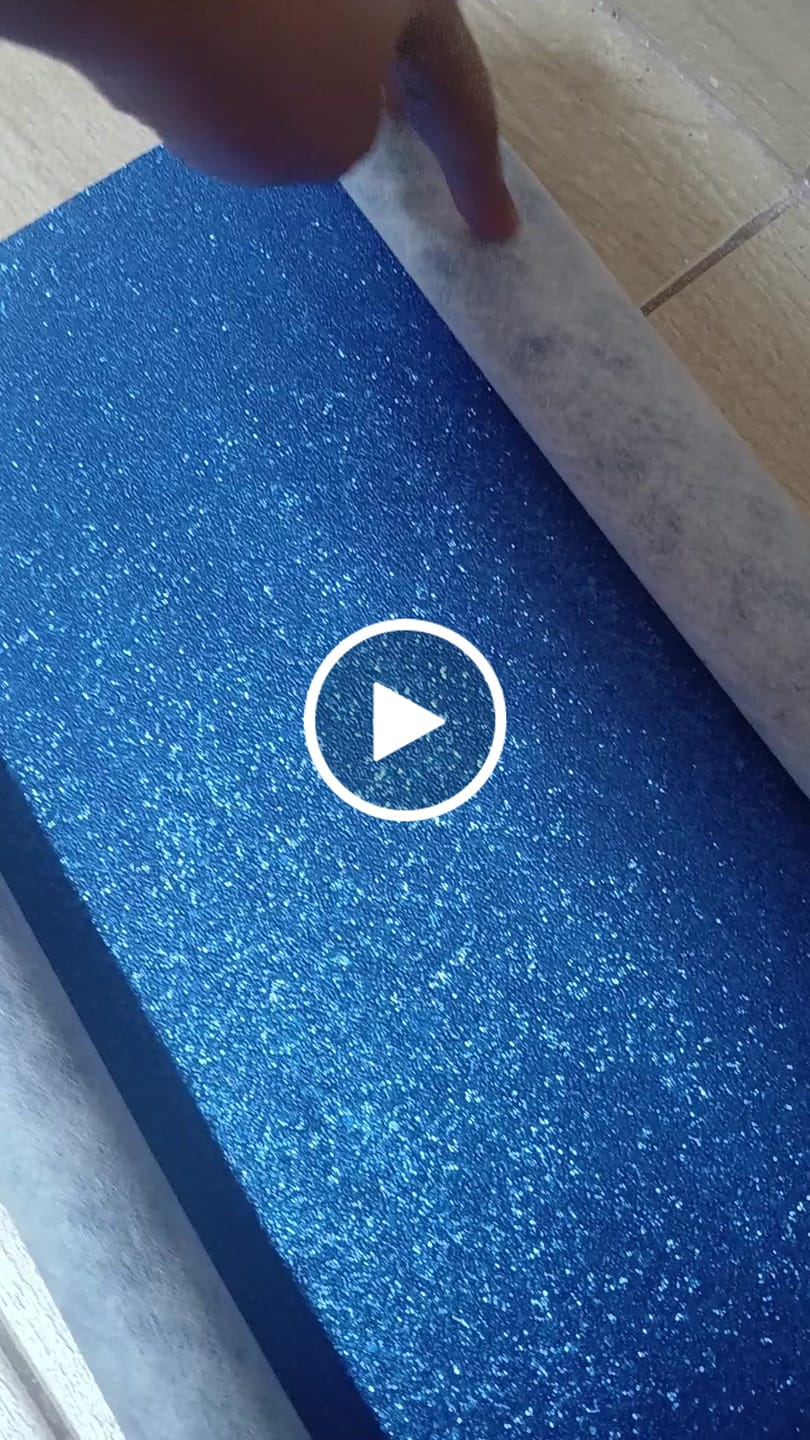 Customer video review of SHINE GLITTER 0,8MM FUNDO SPUN COR ROYAL
