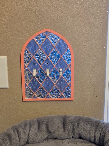 Customer photo review of Harlequin Hall Light Switch Cover