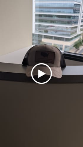 Customer video review of Richardson 112 Genuine Leather Patch Hats Laser Engraved