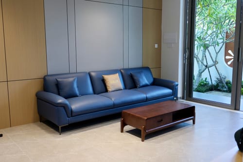 Customer photo review of Sofa văng da 3 chỗ tựa gật gù - DORIAN