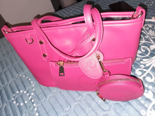 Customer photo review of The Era Pink Mini Tote Bag