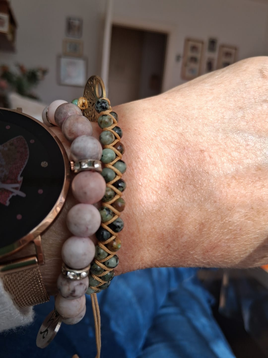 Customer photo review of LEBENSBAUM Armband aus Afrikanischen Jaspissteinen