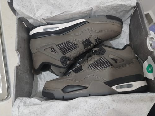 Customer photo review of Air Jordan 4 Cave Stone and Black