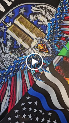 Customer video review of DTF Transfers Upload Your Gang Sheet