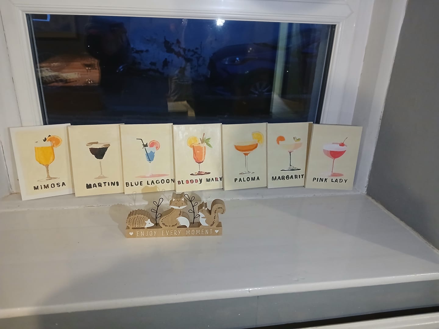 Customer photo review of 9 Mini Paintings – Pastel Cocktail Poster Set