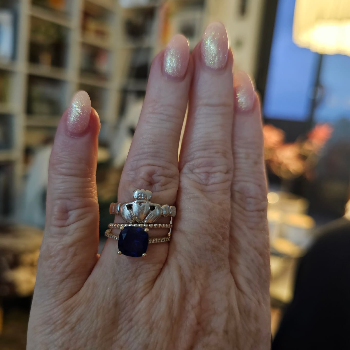 Customer photo review of Ball Band Stacker Ring