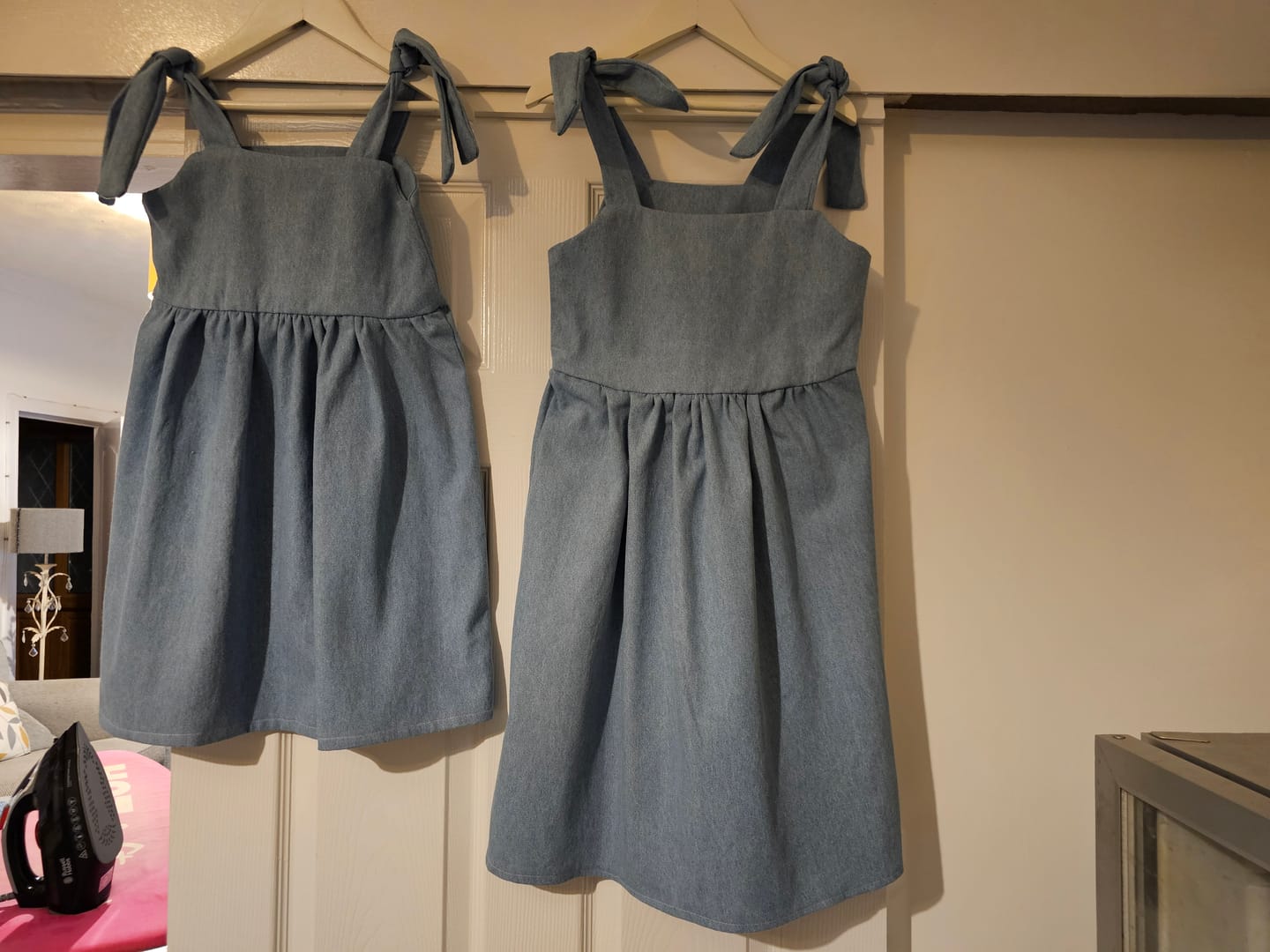 Customer photo review of 8oz Washed Denim Fabric