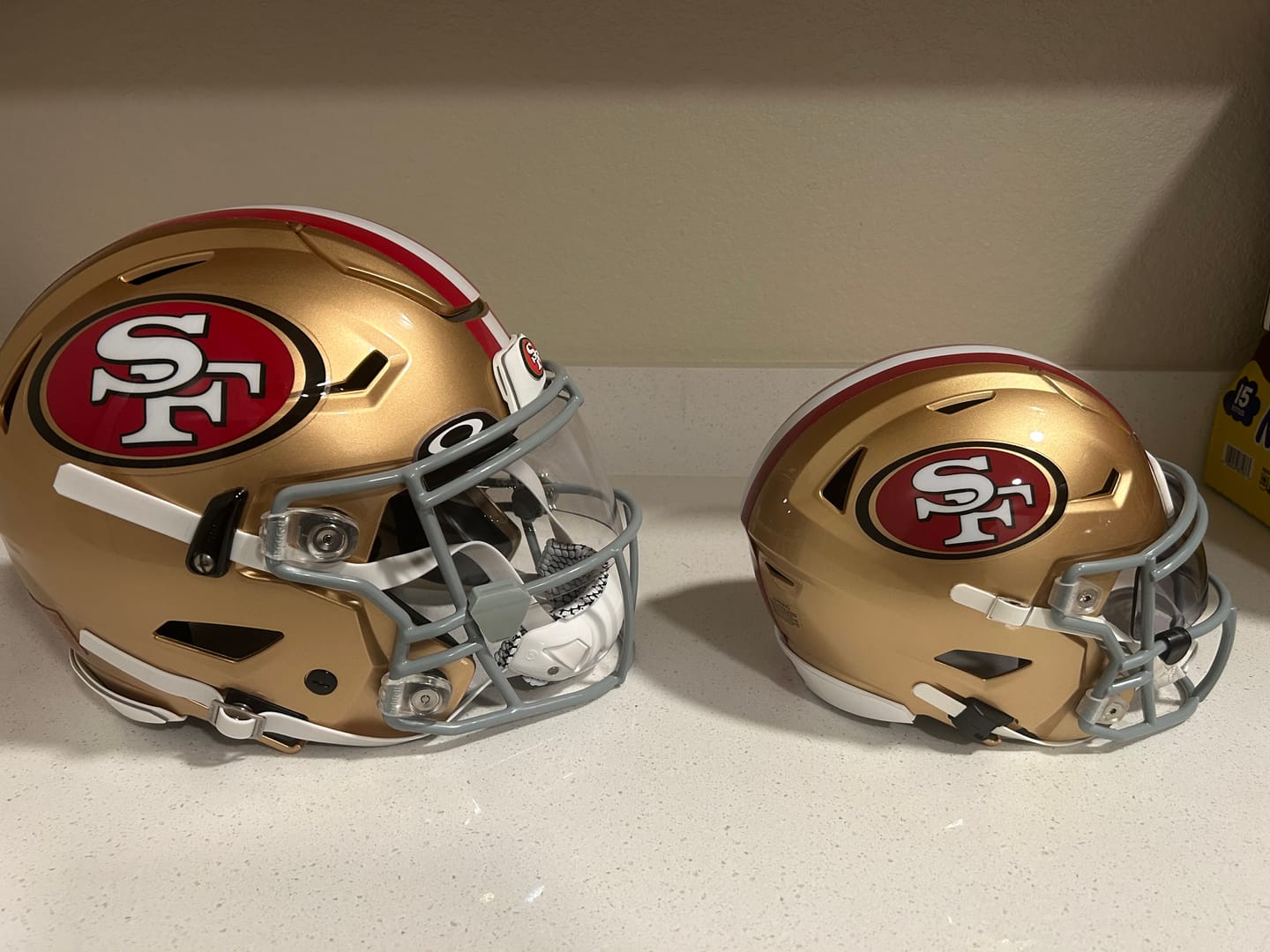 Customer photo review of San Francisco 49ers Riddell SpeedFlex Mid-Size MIDI Helmet