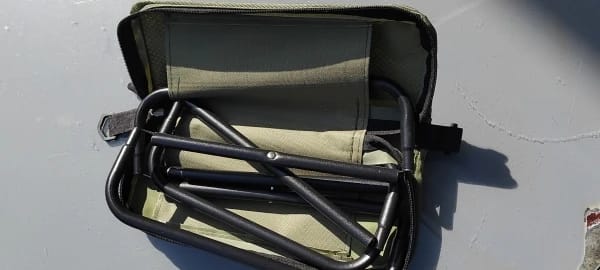 Customer photo review of Foldable Camping Stool – Lightweight, Portable & Durable with Carry Bag for Travel
