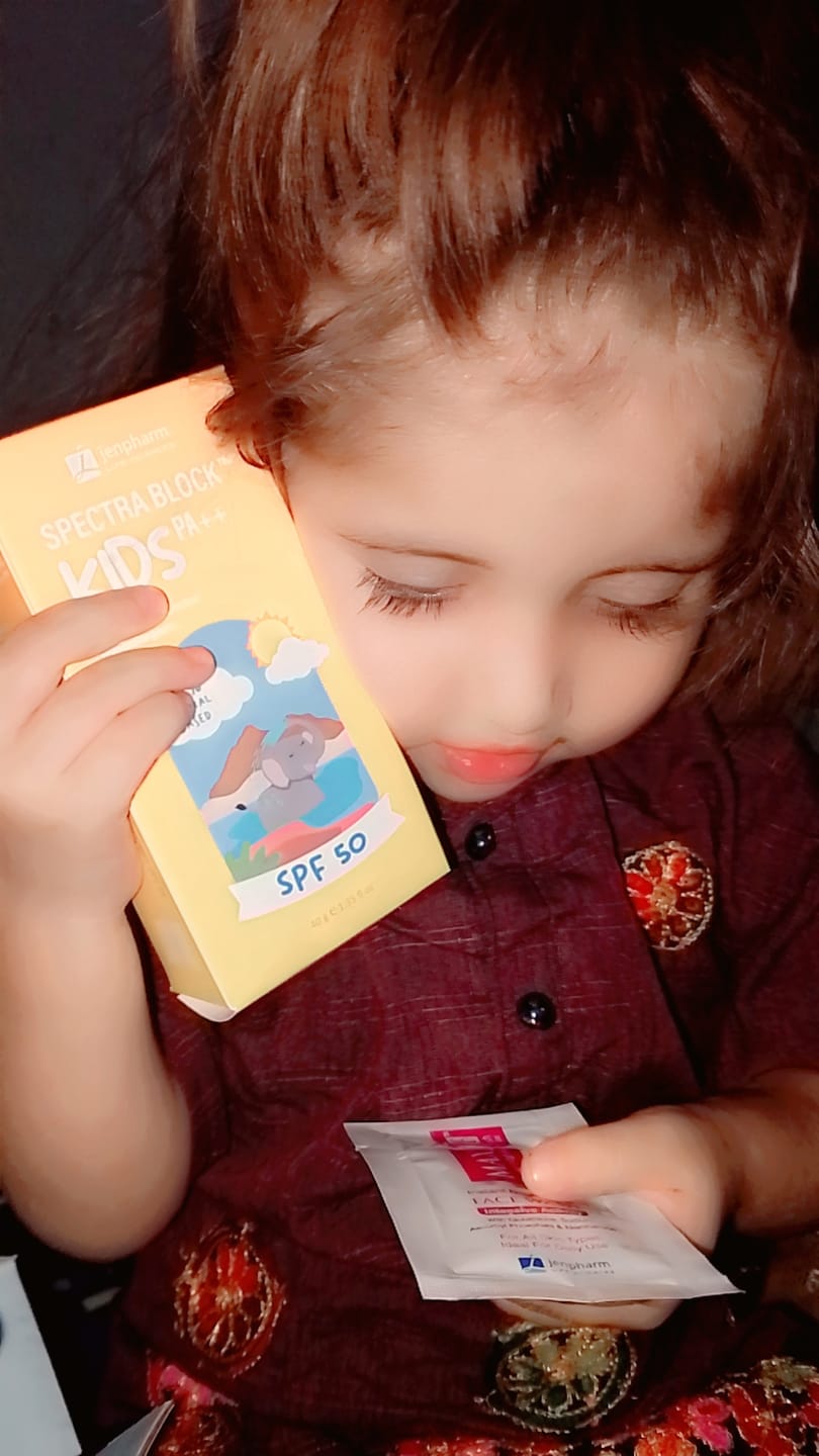 Customer photo review of Spectra Block Kids Spf50