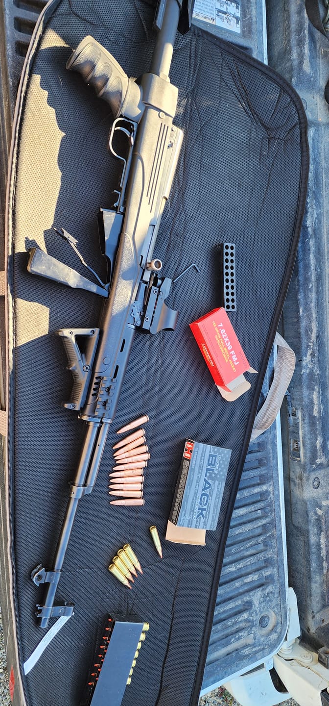 Customer photo review of SKS low-profile NDT red dot mount Gen 3 with back-up iron sight