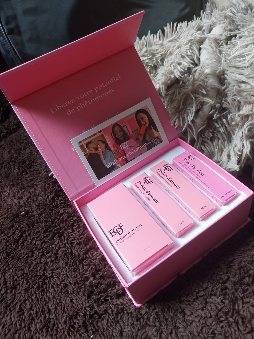 Customer photo review of Coffret aux phéromones