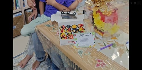 Customer photo review of Mini Fruit Tarts (Custard) [Available in Klang Valley, Seremban & Penang only]