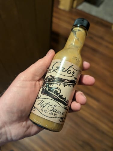 Customer photo review of Puckerbutt Pepper X Gator Hot Sauce