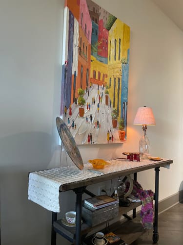 Customer review photo for Colorful Painting #CA014