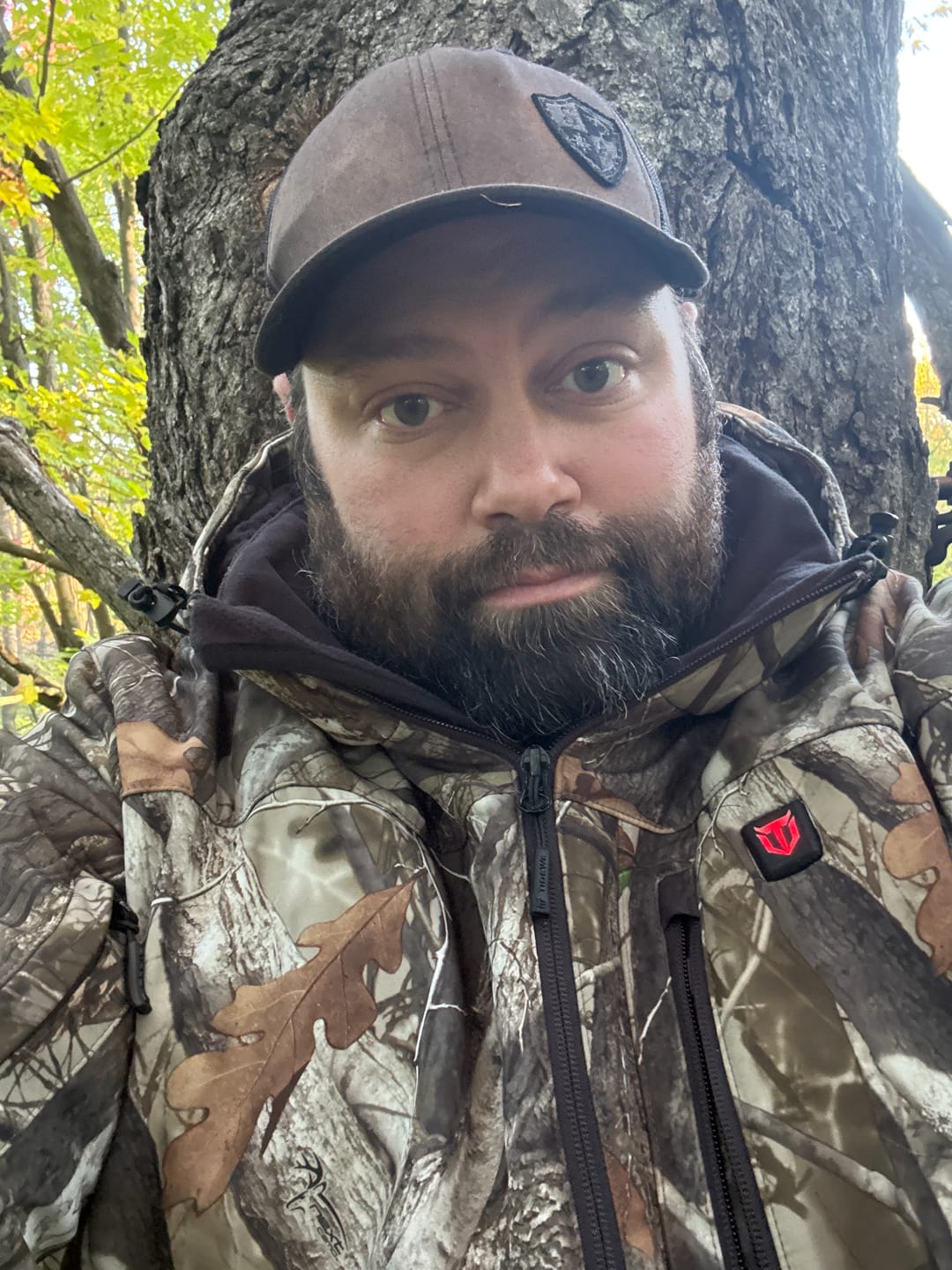 Customer photo review of Men's Soft Shell Heated Jacket Coat with Detachable Hood and Battery Pack Size S-XXXL
