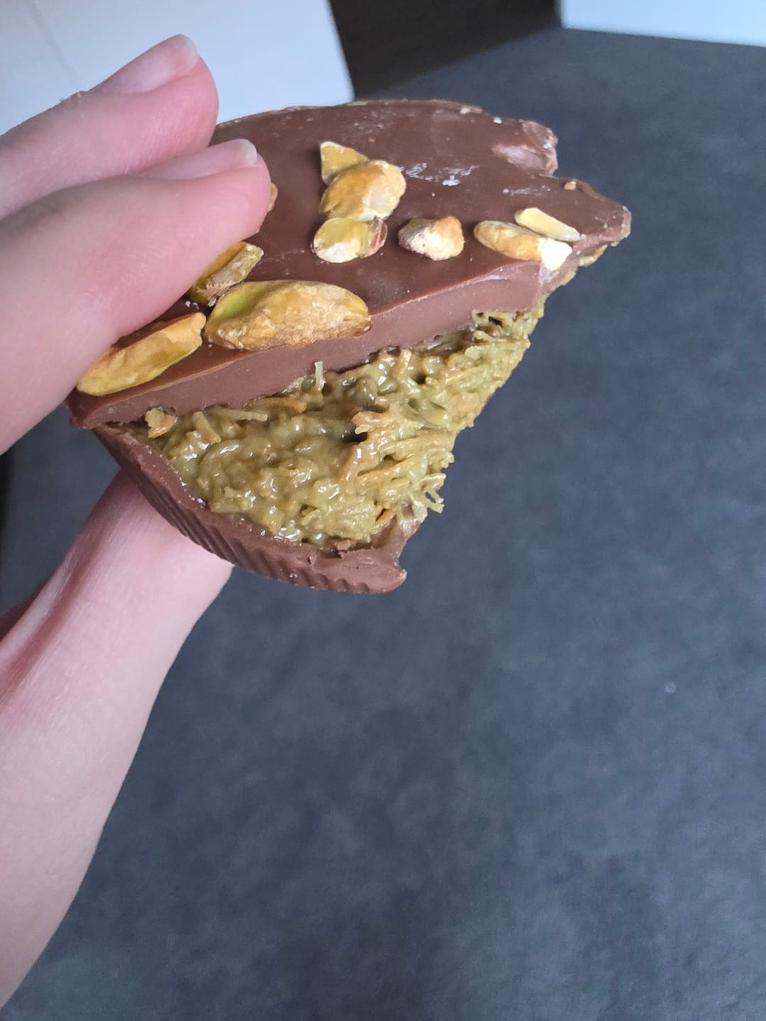 Customer photo review of LIMITED EDITION Pistachio Dream Pie