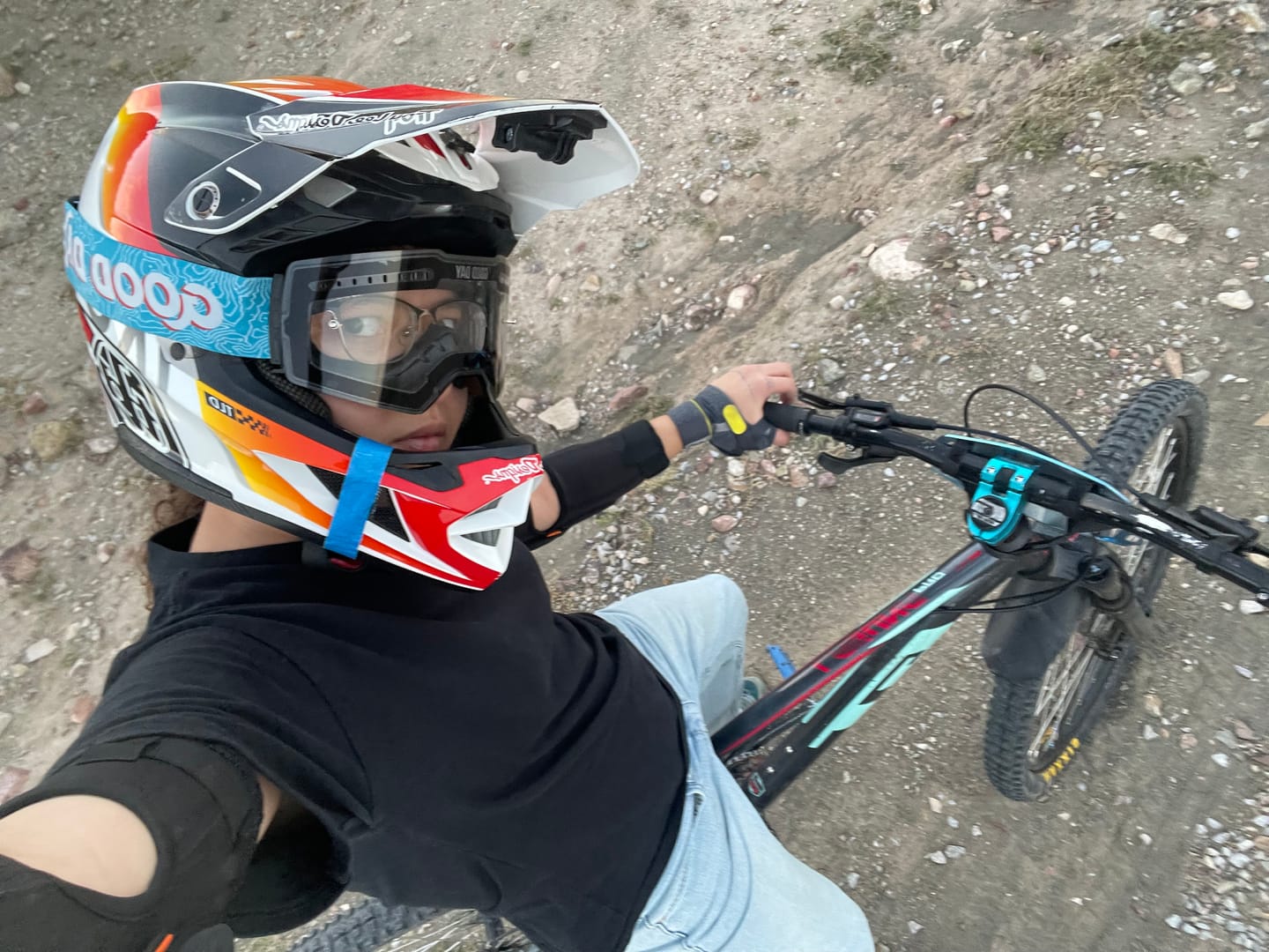 Customer photo review of The Valorie Moto/MTB Goggle - Clear Lens