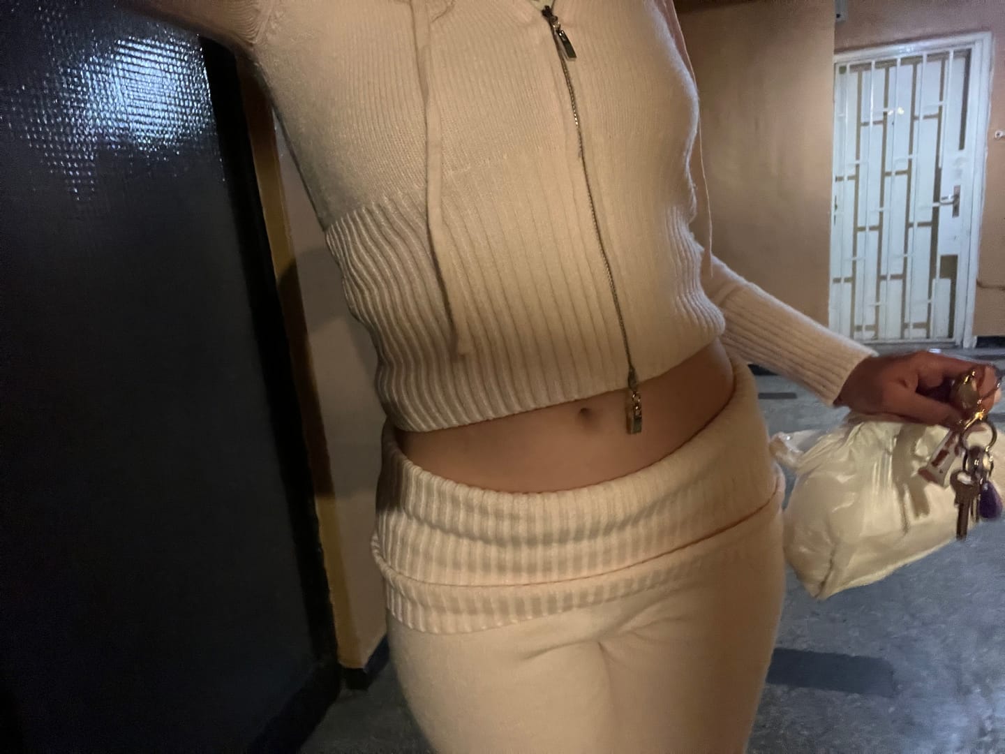 Customer photo review of That Girl Rib Knit Set (Baby Pink)